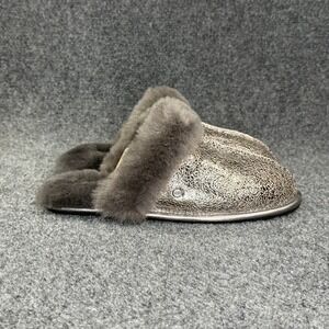 UGG Scuffette II Metallic Sparkle Slippers Women's 8 Gold Grey Comfy House Shoes